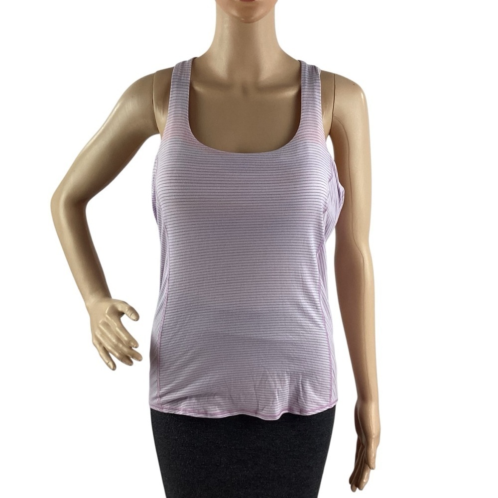 Lululemon Wild Tank Strappy Open Back Yoga Top Purple Size 2